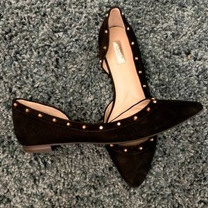 Jennifer Lopez Studded Leather Flats